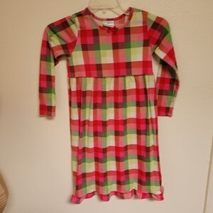 Hanna Anderssen Pink and Green Flannel Nightgown
